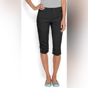 Orvis Jackson Quick-Dry Stretch Capri Below Knee Bermuda Shorts UPD 50 14 Black